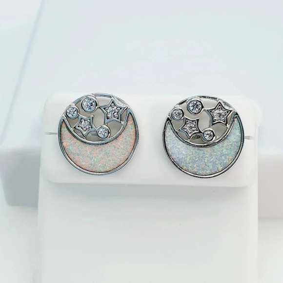 925 Sterling Silver Cubic Zirconia Earrings, U19254795 - Picture 5 of 11